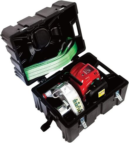 ونش محمول يعمل بالغاز ونش كابستان - 1,550 رطل. قدرة السحب، محرك 1.34 Hon da GX-35، PCW3000 مع حقيبة نقل مصبوبة in Kuwait