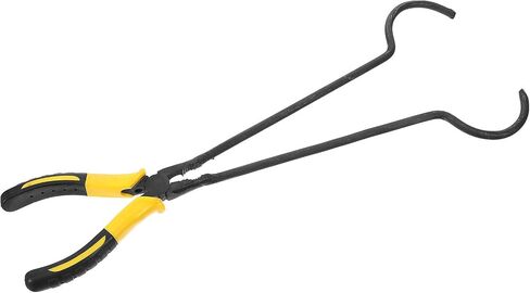 COHEALI Long Crucible Tongs for Casting and Refining Precious Metals, Large Opening Iron Clamp with Rubber Handles, Practical Laboratory Crucible Clamp Tool in Kuwait
