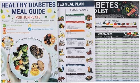 Set of 3 Kidney Friendly Food Charts & Food Lists,Renal Diet Disease Meal Plan,Kidney Friendly food List Chart,CKD,Renal Diet Cookbook, Stones & Hyperoxaluria,Low Sodium & Low Potassium Food List in Kuwait