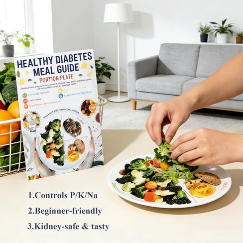 Set of 3 Kidney Friendly Food Charts & Food Lists,Renal Diet Disease Meal Plan,Kidney Friendly food List Chart,CKD,Renal Diet Cookbook, Stones & Hyperoxaluria,Low Sodium & Low Potassium Food List in Kuwait