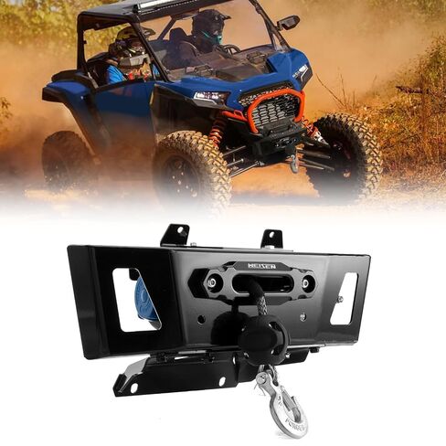 WeiSen 4500lb Electric Winch Kit with Winch Mount and Rocker Switch Compatible with Polaris RZR XP 1000 2024-2025, with Synthetic Rope Hawse Fairlead Hook and Stopper in Kuwait