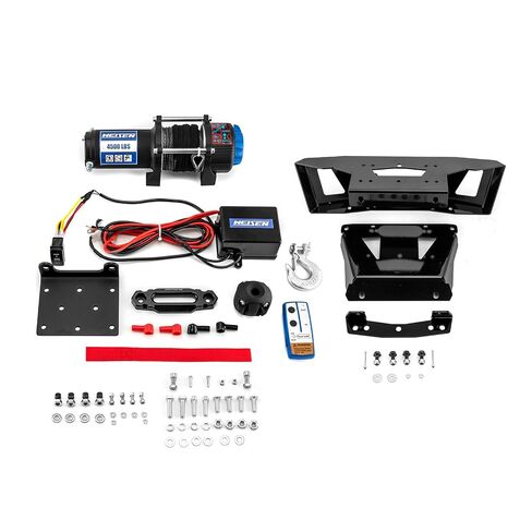 WeiSen 4500lb Electric Winch Kit with Winch Mount and Rocker Switch Compatible with Polaris RZR XP 1000 2024-2025, with Synthetic Rope Hawse Fairlead Hook and Stopper in Kuwait