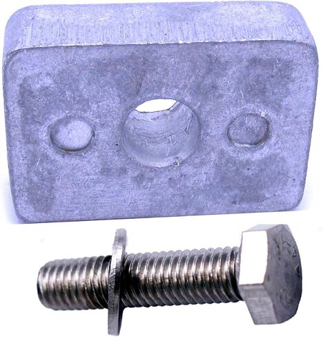 SouthMarine Boat Motor 97-875208 Lower Unit Gearbox Anode for Mercury Mariner 8HP 9.9HP 15HP 20HP / 5041015 05041015 for Evinrude Johnson OMC Outboard Engine in Kuwait