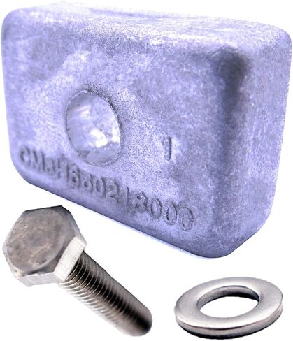 SouthMarine Boat Motor 97-875208 Lower Unit Gearbox Anode for Mercury Mariner 8HP 9.9HP 15HP 20HP / 5041015 05041015 for Evinrude Johnson OMC Outboard Engine in Kuwait