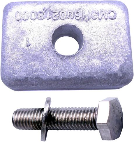 SouthMarine Boat Motor 97-875208 Lower Unit Gearbox Anode for Mercury Mariner 8HP 9.9HP 15HP 20HP / 5041015 05041015 for Evinrude Johnson OMC Outboard Engine in Kuwait