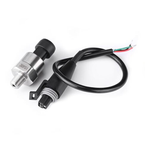Pressure Transducer Sender Sensor for Oil Fuel Air Water,1/8" NPT Thread Stainless Steel (30 PSI) in Kuwait