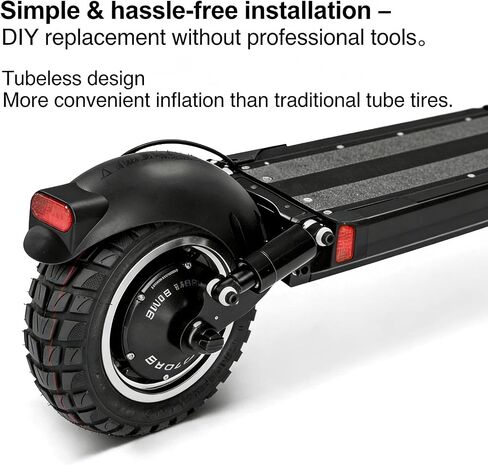 10 Inch 10x2.75-6.5 Off-Road Vacuum Tire, Compatible With Iscooter IX3 IX4 IX7 Pro Speedway 5 Dualtron 3 Electric Scooter Wheel,Tubeless Puncture-Proof Shockproof Super Grip Replacement Outer Tyre in Kuwait