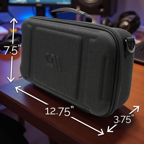 CASEMATIX Travel Case Compatible with RODE RODECaster Video S All-in-One Audio/Video Console – Protective Carry Bag with Shoulder Strap for Podcasters & Professional Audio Mixer Accessories in Kuwait