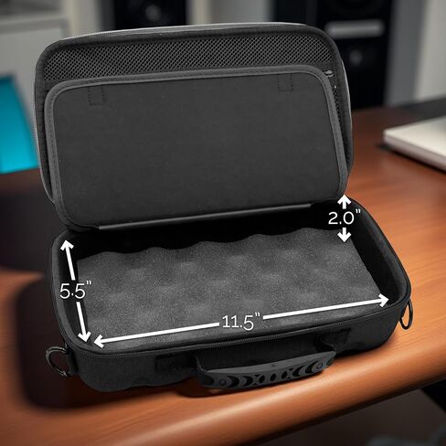 CASEMATIX Travel Case Compatible with RODE RODECaster Video S All-in-One Audio/Video Console – Protective Carry Bag with Shoulder Strap for Podcasters & Professional Audio Mixer Accessories in Kuwait