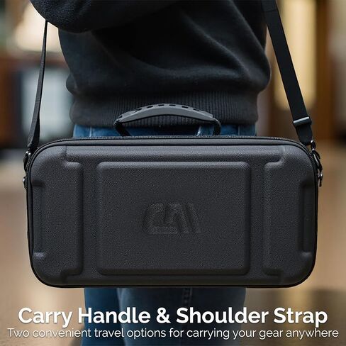 CASEMATIX Travel Case Compatible with RODE RODECaster Video S All-in-One Audio/Video Console – Protective Carry Bag with Shoulder Strap for Podcasters & Professional Audio Mixer Accessories in Kuwait