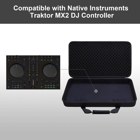 حافظة وحدة التحكم LTGEM متوافقة مع وحدة التحكم DJ Native Instruments Traktor MX2، باللون الأسود in Kuwait