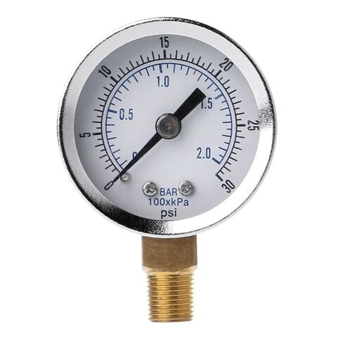 1/8" NPT 0-30psi 0-2bar Dial Compressor Meter Hydraulic Pressure Gauge in Saudi Arabia