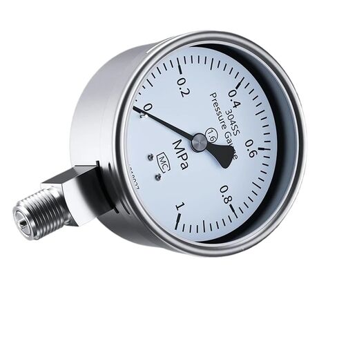 1pc Mechanical Pressure Manometer Pressure Gauge 60mm/100mm M20*1.5 Digital Pressure Manometer SS304 Pressure Meter(1.6 100mm G1-4,0-0.25Mpa) in Kuwait