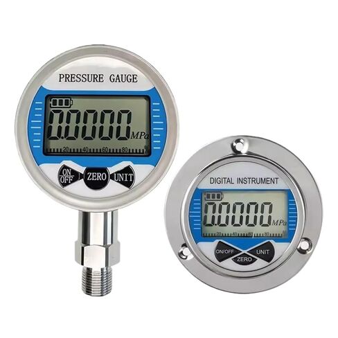 1pcs Digital Display Pressure Gauge 100mm SS304 Oil Fuel Water Pressure Meter(NPT1-4 Thread,0-6Mpa) in Saudi Arabia