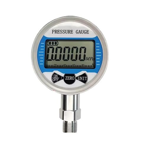 1pcs Digital Display Pressure Gauge 100mm SS304 Oil Fuel Water Pressure Meter(NPT1-4 Thread,0-6Mpa) in Saudi Arabia