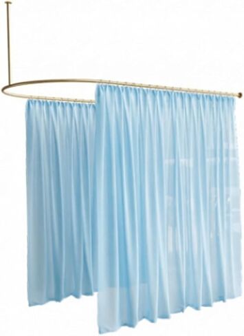 U-Shape Room Divider Curtains,Flexible Hanging Partition Screen with Ceiling Support,6.5ft Tall Room Separator,Semi-Enclosed Design for Privacy Protection(Color-1,220x230x100cm) in Kuwait