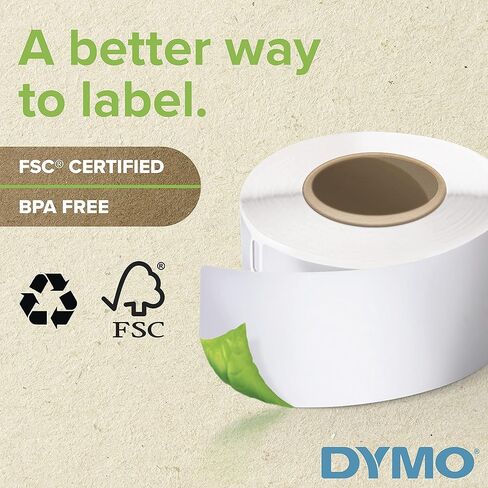 DYMO LW Shipping Labels for LabelWriter Label Printers, White, (2-5/16 x 4)-Inch, 1 roll of 250 (1763982) in Kuwait