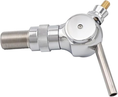 Belgian Beer Tap Faucet G5/8" Thread Shank Flow Control Ball Shape Home Brewing Silver Draft Beer Tap Beer Soda Kit in Kuwait