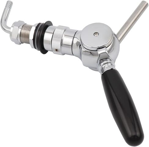 Belgian Beer Tap Faucet G5/8" Thread Shank Flow Control Ball Shape Home Brewing Silver Draft Beer Tap Beer Soda Kit in Kuwait