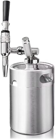 Nitro Cold Brew Coffee Barrel,Stout Beer Coffee Faucet Dispenser,Homebrew Nitrogen Beer Keg Tap Mini Growler Kit, 2L / 3.6L(Combo set 4) in Kuwait