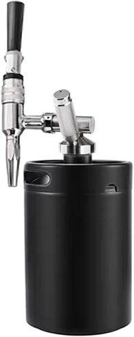 Nitro Cold Brew Coffee Barrel,Stout Beer Coffee Faucet Dispenser,Homebrew Nitrogen Beer Keg Tap Mini Growler Kit, 2L / 3.6L(Combo set 4) in Kuwait