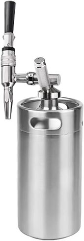 Nitro Cold Brew Coffee Barrel,Stout Beer Coffee Faucet Dispenser,Homebrew Nitrogen Beer Keg Tap Mini Growler Kit, 2L / 3.6L(Combo set 4) in Kuwait