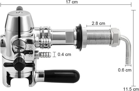 No-foam Beer Bottle Filling & Adjustable Beer Tap Professional Bottle Filler 2 In 1 Dispensing For Glass Bottle Bar Homebrewing in Kuwait
