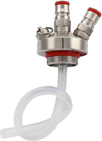 Double Ball Lock Post Stainless Steel Beer Growler Spear Dispenser Tap with 30cm Hose Tube for 2L/3.6L/4L/5L/10L Mini Keg in Kuwait