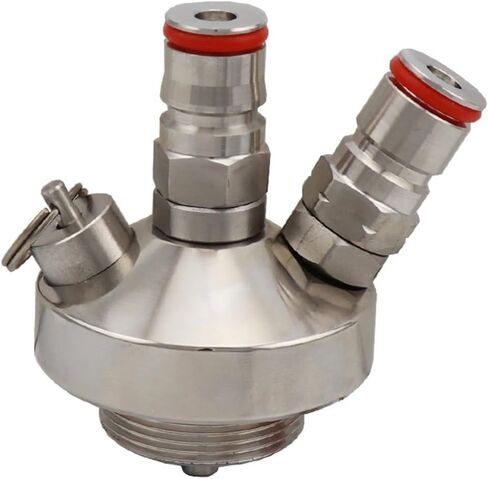 Double Ball Lock Post Stainless Steel Beer Growler Spear Dispenser Tap with 30cm Hose Tube for 2L/3.6L/4L/5L/10L Mini Keg in Kuwait
