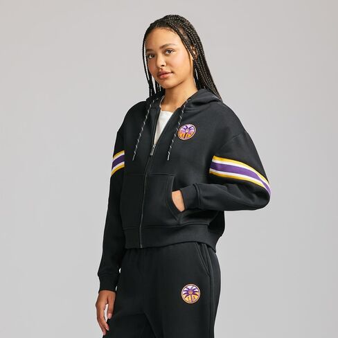 سترة GAME 7 X WNBA النسائية المرخصة رسميًا ذات القلنسوة والسحاب الكامل in Kuwait