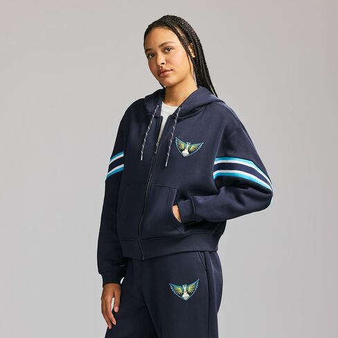 سترة GAME 7 X WNBA النسائية المرخصة رسميًا ذات القلنسوة والسحاب الكامل in Kuwait