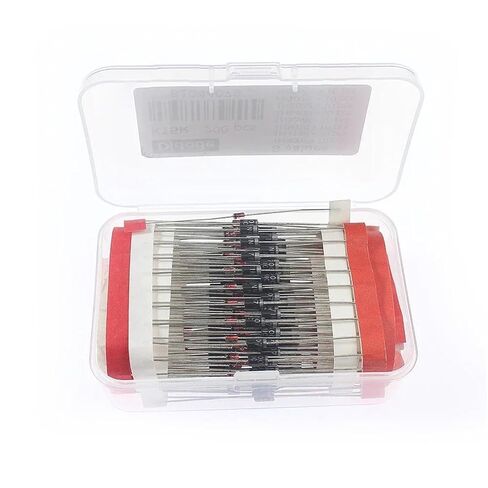 200PCS 8 Values Diodes Assorted Kit 1N4148 1N4007 1N5819 1N5399 1N5408 1N5822 FR107 FR207 Schottky Diode/Rectifier Diode in Kuwait