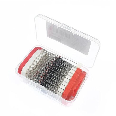 200PCS 8 Values Diodes Assorted Kit 1N4148 1N4007 1N5819 1N5399 1N5408 1N5822 FR107 FR207 Schottky Diode/Rectifier Diode in Kuwait