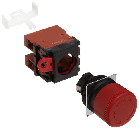 Omron A22E-S-02 Emergency Stop Switch, Red, 30mm Diameter in Kuwait