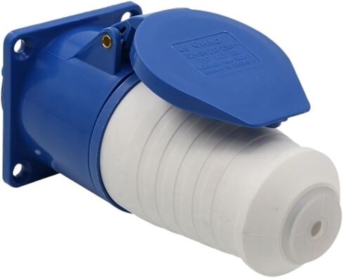 Waterproof Industrial Aviation Plug and Socket Connector 3-pin 4-pin 5-pin 32A Concealed Docking | 5 Core Red in Kuwait