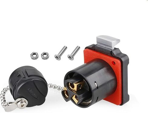 BD24 Plastic 3Pin M24 Outdoor Industrial Waterproof IP67 Cable Wire Power Connector Male Plug and Female Socket KL4-4b in Kuwait