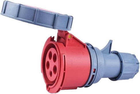 IP67 Industrial Plug and Socket 16A 32A 3 Pin 4 5 Wall Mount Panel Coupler 220V 380V 415V | Wall socket 3P 32A in Kuwait