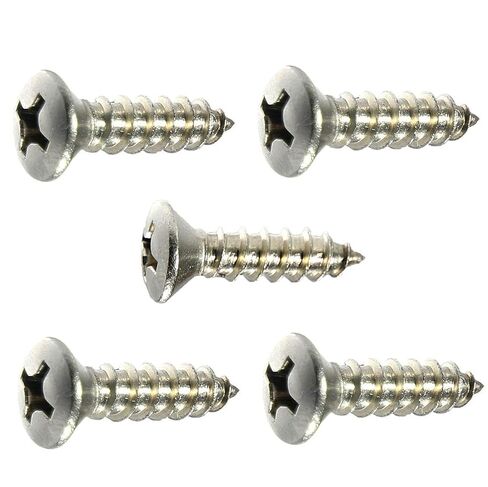 Phillips Oval Head Sheet Metal Screw Kit Hardware 316 Stainless Steel #14 x 1-1/2" Pack of 25 Fastener Set LS03269F in Kuwait