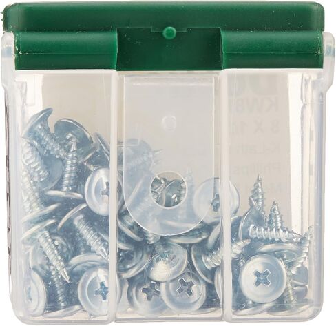 L.H. Dottie KW812 Metal Piercing Screw Wafer Head, Phillips, No.8 by 1/2-Inch Length, Zinc Plated, 100-Pack in Kuwait