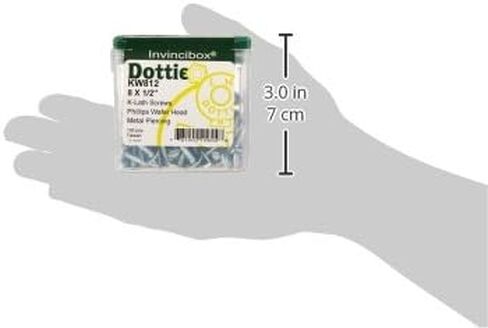 L.H. Dottie KW812 Metal Piercing Screw Wafer Head, Phillips, No.8 by 1/2-Inch Length, Zinc Plated, 100-Pack in Kuwait