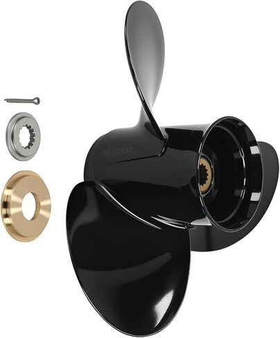 maXpeedingrods Aluminum Boat Propeller for Johnson Evinrude Outboard 40-140 HP, 13 Spline Tooth 3 Blades, RH in Kuwait