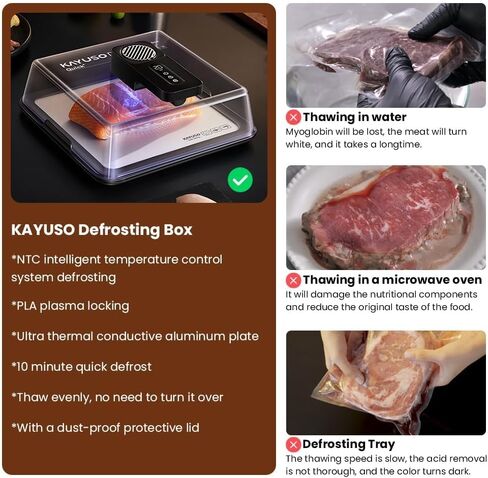 BBQ Defrosting Tray defrosting Tray for Frozen Meat, Safe Constant Temperature Meat Thawer - Non Stick Easy to Clean Kitchen Gadge in Kuwait