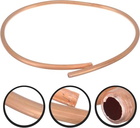 HEMOTON Soft Copper Tube 12mm Od X 1mm Wall 1 Meter Refrigeration Copper round Tubing for Air Conditioner Hvac and Freezer DIY Industrial Use in Kuwait