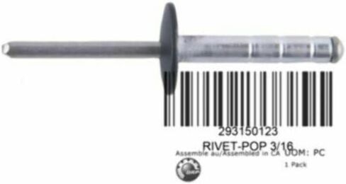 Sea-Doo OEM Pop Rivet 3/16", GTX Wake RXT RXP GTS GTI GRT, 293150123 in Kuwait
