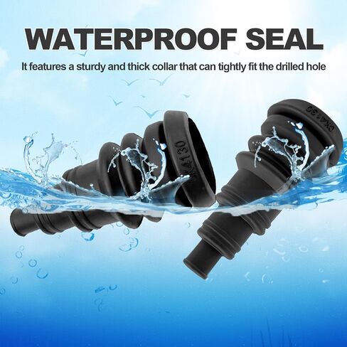 4 Pcs Universal Firewall Boot Quick And Easy Grommet Compatible with Any Vehicle Firewall Grommet Kit Can Accommodate 3/8 Inch to 1 Inch Wire Bundles in Saudi Arabia