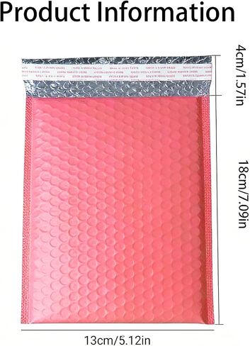 20 Pcs Pink Polyethylene Bubble Mailers, 7 * 5 Inches - Padded Shipping Envelopes For Small Business Packaging And Mailing Supplies, Small Bubble Mailers in Kuwait