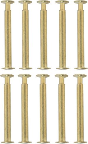 10PCS 25mm Gold Metal Folding Fan Shaft Rivet Suitable for DIY Handmade Bamboo Paper Dried Flower Fan Accessories in Kuwait