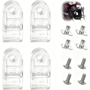 Football Helmet Facemask Repair Kit for Schutt F7 Riddell, 4 PCS | SpeedFlex Compatible, Stainless Steel Screws & Nuts, Clips Included, Fits Youth & Adult, For Baseball & Softball, Rustproof in Kuwait