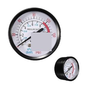 1pc Dial Portable Dual Scale Dial Gauge 1/4" 1/8" NPT -30HG/0PS Vacuum Pressure Meter 2" Dial Digital Display Gauge(1 4 0PS) in Kuwait