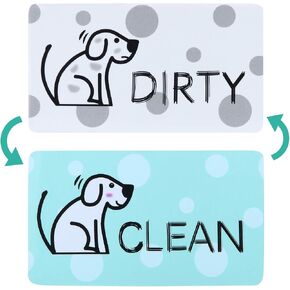 MUDOR Dishwasher Magnet Clean Dirty Sign with Strong Magnet,Dog | Double Sided Flip Indicator,Universal Kitchen DishWasher Magnet Cover ,Useful Gifts for Women in Saudi Arabia